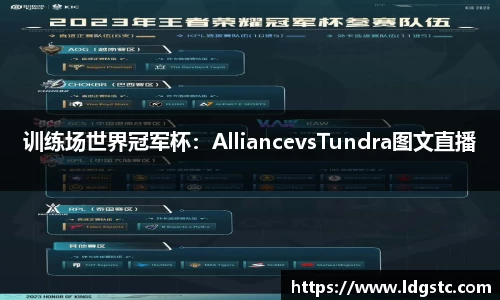 训练场世界冠军杯：AlliancevsTundra图文直播